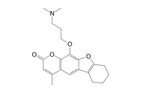 11-(3-(dimethylamino)propoxy)-4-methyl-6,7,8,9-tetrahydro-2H-benzofuro[3,2-g]chromen-2-one
