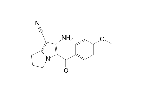 1H-Pyrrolizine-7-carbonitrile, 6-amino-2,3-dihydro-5-(4-methoxybenzoyl)-