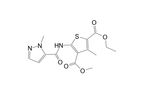 2-ethyl 4-methyl 3-methyl-5-{[(1-methyl-1H-pyrazol-5-yl)carbonyl]amino}-2,4-thiophenedicarboxylate