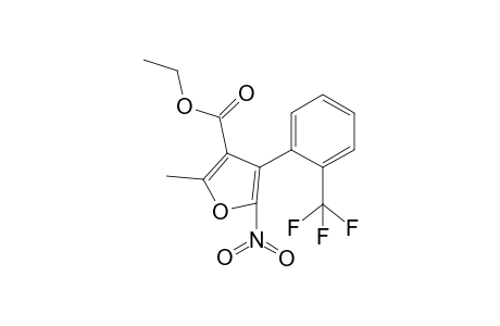 2-Methyl-5-nitro-4-(2-trifluotomethylphenyl)furan-3-carboxylic acid ethyl ester