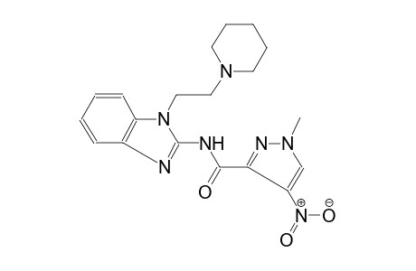 1-methyl-4-nitro-N-{1-[2-(1-piperidinyl)ethyl]-1H-benzimidazol-2-yl}-1H-pyrazole-3-carboxamide