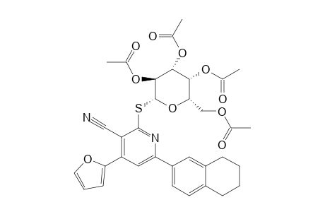 4-(FURAN-2-YL)-6-(1,2,3,4-TETRAHYDRONAPHTHALEN-6-YL)-2-(2',3',4',6'-TETRA-O-ACETYL-BETA-D-GALACTOPYRANOSYL-THIO)-PYRIDINE-3-CARBONITRILE