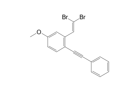 2-(2,2-dibromovinyl)-4-methoxy-1-(phenylethynyl)benzene