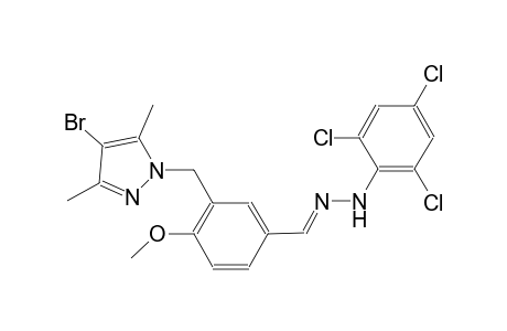 3-[(4-bromo-3,5-dimethyl-1H-pyrazol-1-yl)methyl]-4-methoxybenzaldehyde (2,4,6-trichlorophenyl)hydrazone