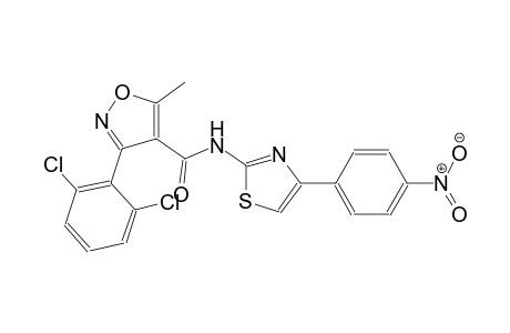 3-(2,6-dichlorophenyl)-5-methyl-N-[4-(4-nitrophenyl)-1,3-thiazol-2-yl]-4-isoxazolecarboxamide