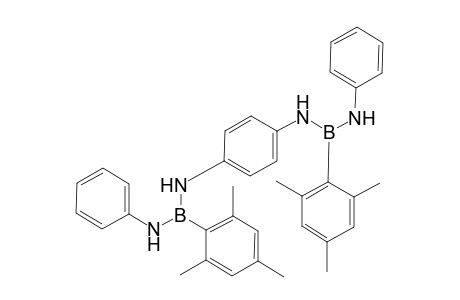 N1,N4-bis[anilino-(2,4,6-trimethylphenyl)boranyl]benzene-1,4-diamine