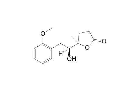 (5S*,1'S*)-5-[2'-(2-Methoxyphenyl)-1'-hydroxyethyl]-5-methyldihydrofuran-2-one