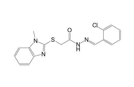 acetic acid, [(1-methyl-1H-benzimidazol-2-yl)thio]-, 2-[(E)-(2-chlorophenyl)methylidene]hydrazide