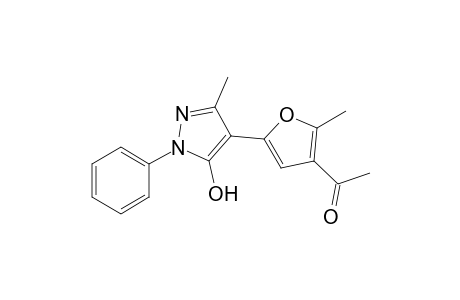 1-(5-(5-Hydroxy-3-methyl-1-phenyl-1H-pyrazol-4-yl)-2-methylfuran-3-yl)ethanone