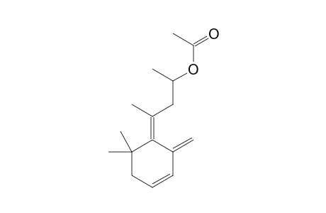 (3Z)-3-(6,6-Dimethyl-2-methylene-3-cyclohexen-1-ylidene)-1-methylbutyl acetate