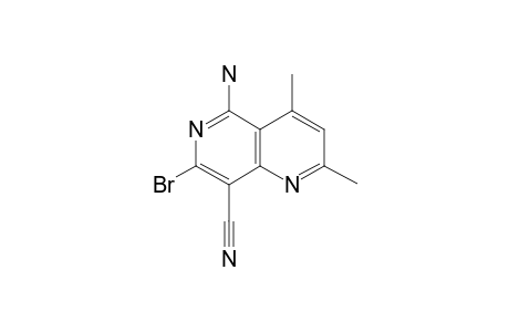 5-Amino-7-bromo-8-cyano-2,4-dimethyl-1,6-naphthyridine
