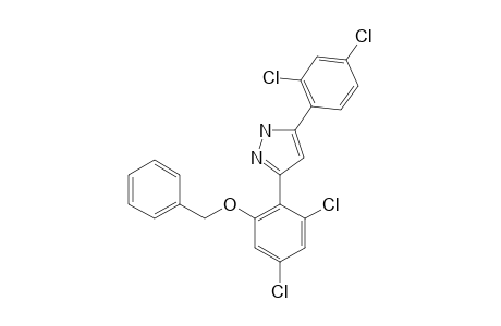 3(5)-(2-BENZYLOXY-4,6-DICHLOROPHENYL)-5(3)-(2,4-DICHLOROPHENYL)-PYRAZOLE