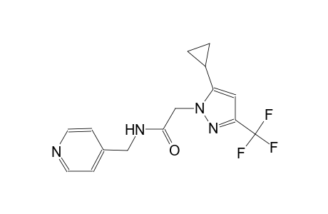 2-[5-cyclopropyl-3-(trifluoromethyl)-1H-pyrazol-1-yl]-N-(4-pyridinylmethyl)acetamide