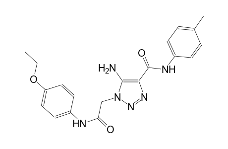 5-amino-1-[2-(4-ethoxyanilino)-2-oxoethyl]-N-(4-methylphenyl)-1H-1,2,3-triazole-4-carboxamide