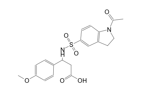 benzenepropanoic acid, beta-[[(1-acetyl-2,3-dihydro-1H-indol-5-yl)sulfonyl]amino]-4-methoxy-