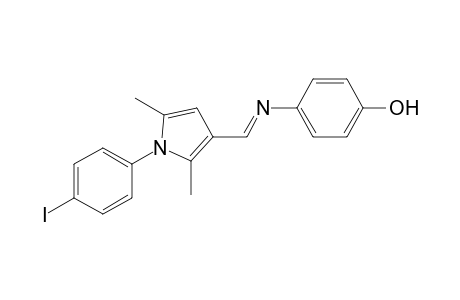 4-({[1-(4-iodophenyl)-2,5-dimethyl-1H-pyrrol-3-yl]methylidene}amino)phenol