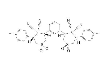 3,3'-(1,3-PHENYLENE)-BIS-[5-(4-METHYLPHENYL)-TETRAHYDRO-4H-THIOPYRAN-4,4-DICARBONITRILE-1,1-DIOXIDE]