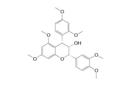 2H-1-Benzopyran-3-ol, 4-(2,4-dimethoxyphenyl)-2-(3,4-dimethoxyphenyl)-3,4-dihydro-5,7-dimethoxy-, [2S-(2.alpha.,3.alpha.,4.alpha.)]-