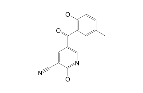 3-CYANO-2-HYDROXY-5-(2-HYDROXY-5-METHYLBENZOYL)-PYRIDINE