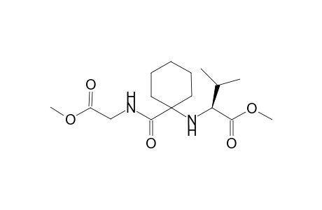 (2S)-2-[[1-[(2-keto-2-methoxy-ethyl)carbamoyl]cyclohexyl]amino]-3-methyl-butyric acid methyl ester