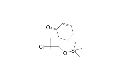 3-Cyclohexenespiro-3'-chloro-3'-methyl-4'-(trimethylsiloxy)cyclobutan-2-one