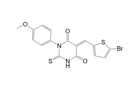 (5E)-5-[(5-bromo-2-thienyl)methylene]-1-(4-methoxyphenyl)-2-thioxodihydro-4,6(1H,5H)-pyrimidinedione