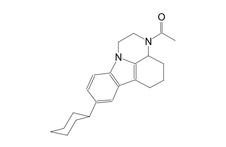 3-acetyl-8-cyclohexyl-2,3,3a,4,5,6-hexahydro-1H-pyrazino[3,2,1-jk]carbazole