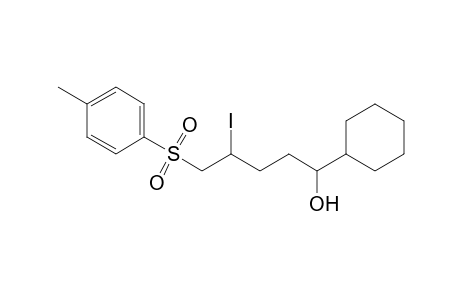 1-Cyclohexyl-4-iodo-5-(p-toluenesulfonyl)pentan-1-ol