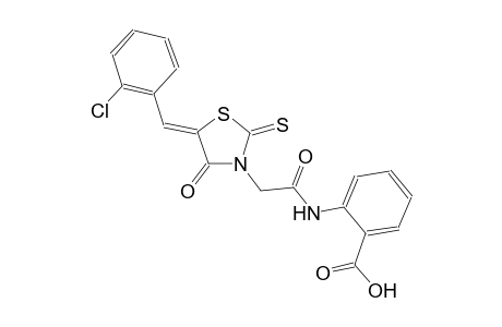 benzoic acid, 2-[[[(5Z)-5-[(2-chlorophenyl)methylene]-4-oxo-2-thioxothiazolidinyl]acetyl]amino]-