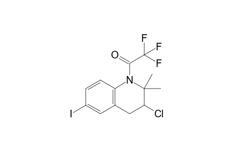 3-Chloro-2,2-dimethyl-6-iodo-1-trifluoroacetyl-1,2,3,4-tetrahydroquinoline