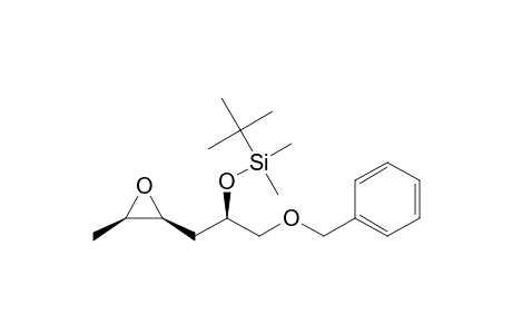 (2R,4S,5R)-4,5-epoxy-1-(phenylmethoxy)hexan-2-ol (1,1-dimethylethyl)dimethylsilyl ether