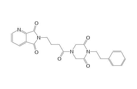 5H-pyrrolo[3,4-b]pyridine-5,7(6H)-dione, 6-[4-[3,5-dioxo-4-(2-phenylethyl)-1-piperazinyl]-4-oxobutyl]-