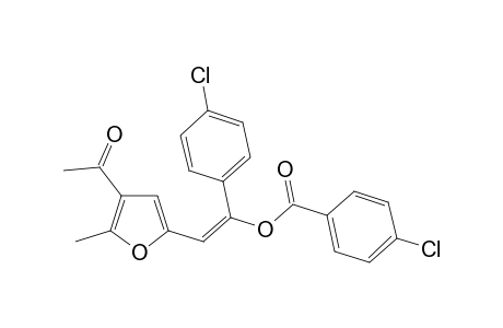 3-Acetyl-2-methylfuran-5-[2-(4-chlorophenyl)ethenyl] p-chlorobenzoate