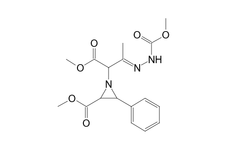 trans-1-{1-Methoxycarbonyl-2-[2-(methoxycarbonyl)hydrazono]propyl}-3-phenyl-2-aziridinecarboxylic acid methyl ester