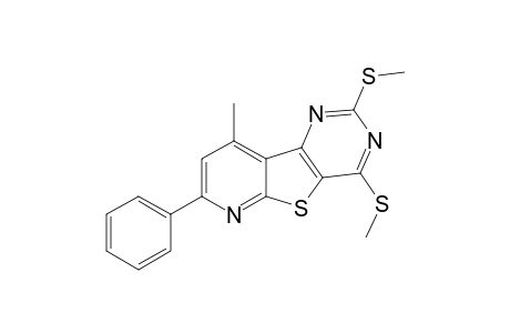 9-Methyl-2,4-bis(methylthio)-7-phenylpyrido[3',2':4,5]thieno[3,2-d]pyrimidine