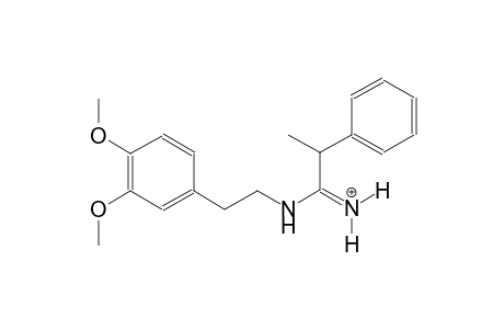 1-{[2-(3,4-dimethoxyphenyl)ethyl]amino}-2-phenyl-1-propaniminium
