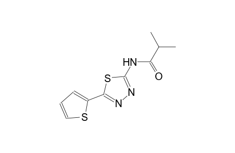 2-methyl-N-[5-(2-thienyl)-1,3,4-thiadiazol-2-yl]propanamide