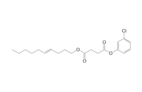 Succinic acid, 3-chlorophenyl dec-4-en-1-yl ester