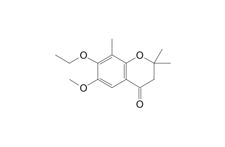 7-Ethoxy-6-methoxy-2,2,8-trimethyl-4-chromanone