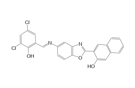 2-naphthalenol, 3-[5-[[(E)-(3,5-dichloro-2-hydroxyphenyl)methylidene]amino]-2-benzoxazolyl]-