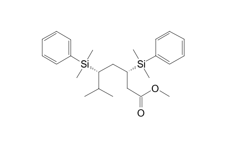 Methyl (3R,5R)-3,5-Bis[dimethyl(phenyl)sily]-6-methylheptanoate