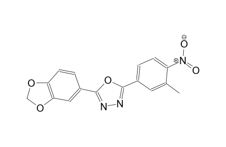 2-(1,3-benzodioxol-5-yl)-5-(3-methyl-4-nitrophenyl)-1,3,4-oxadiazole