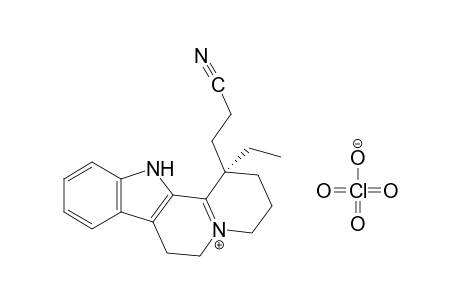 1 beta-(2-cyanoethyl)-1-ethyl-2,3,4,6,7,12-hexahydro-1H-indolo[2,3-a]quinolizin-5-ium perchlorate