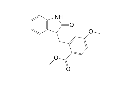 2-[(2-ketoindolin-3-yl)methyl]-4-methoxy-benzoic acid methyl ester