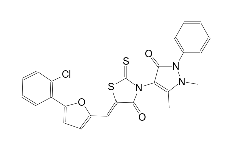 4-thiazolidinone, 5-[[5-(2-chlorophenyl)-2-furanyl]methylene]-3-(2,3-dihydro-1,5-dimethyl-3-oxo-2-phenyl-1H-pyrazol-4-yl)-2-thioxo-, (5Z)-