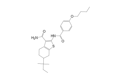 2-[(4-butoxybenzoyl)amino]-6-tert-pentyl-4,5,6,7-tetrahydro-1-benzothiophene-3-carboxamide