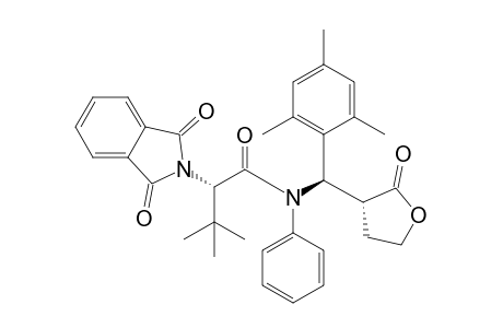 syn-(R)-2-{(R)-[N-Phenyl-N-((S)-N',N'-phthaloyl-tert-leucyl)]amino-(2',4',6'-trimethylphenyl)methyl}butano-4-lactone