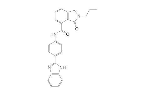N-[4-(1H-benzimidazol-2-yl)phenyl]-3-oxo-2-propyl-4-isoindolinecarboxamide
