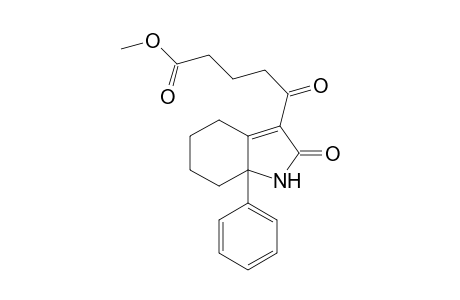 Methyl 5-Oxo-5-(2-oxo-7a-phenyl-2,4,5,6,7,7a-hexahydro-1H-indol-3-yl)pentanoate