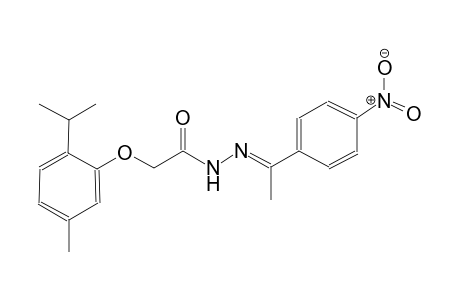 acetic acid, [5-methyl-2-(1-methylethyl)phenoxy]-, 2-[(E)-1-(4-nitrophenyl)ethylidene]hydrazide